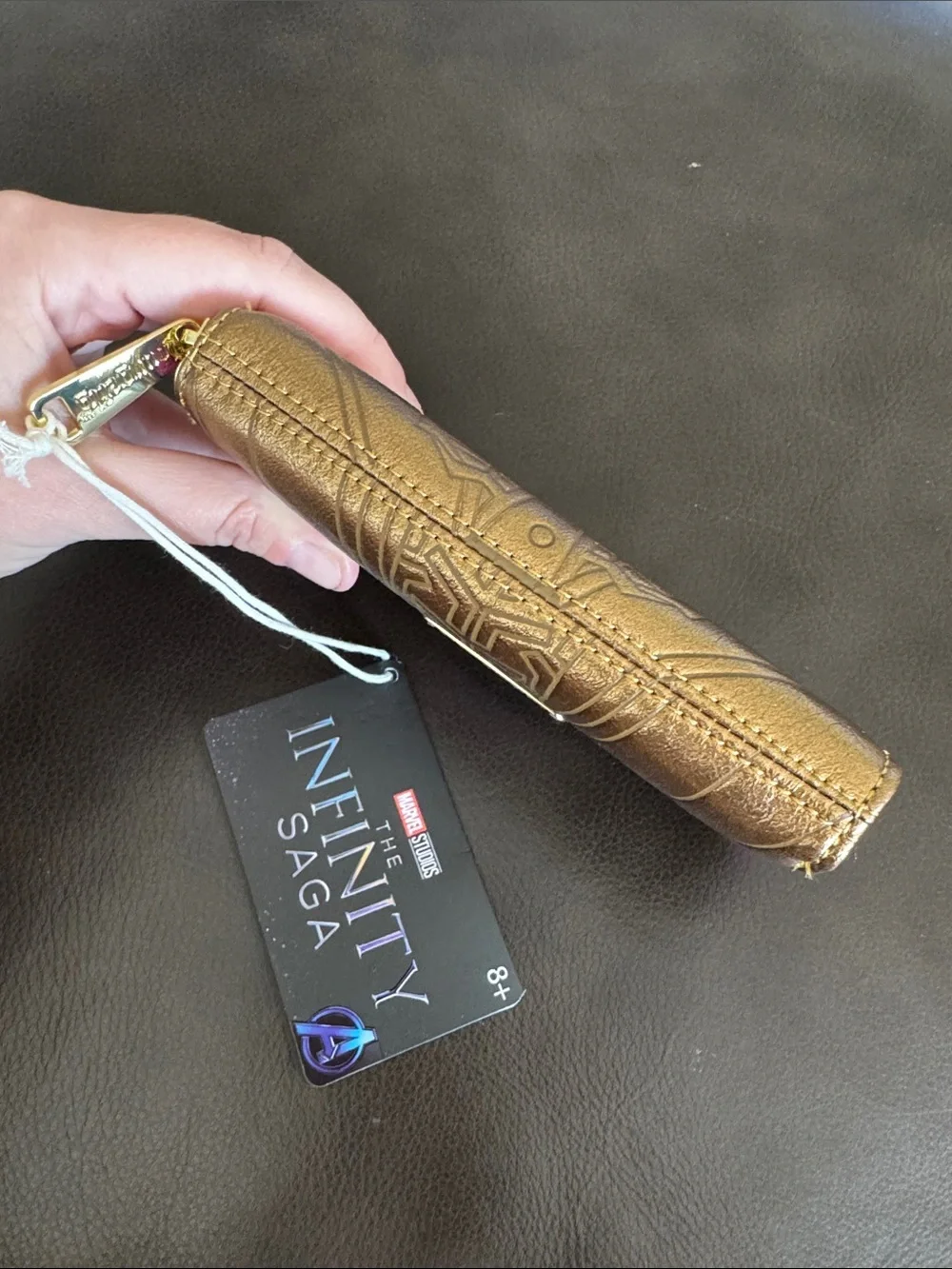 The Infinity Saga Marvel Studios Loungefly Shine Thanks Gauntlet Zip Wallet NWT